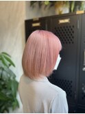 ペールピンク/ケアブリーチ/ショート
