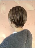 ハイライトショートヘア