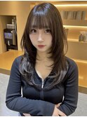 20代30代韓国ヘア顔周りカットハイレイヤーカットハッシュカット