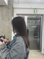 ディジョン 自由ヶ丘(Dijon)&nbsp;韓国顔まわりレイヤーカットグレージュオリーブベージュブラウン