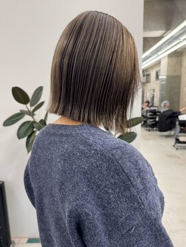 ブリーチ/ボブ/レイヤーカット/ダブルカラー/ブリーチ/栄k111