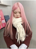 黒髪/クラゲヘアー/オリーブグレー/小顔/ココアベージュ/梅