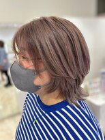 ケンジ 平塚 アネッタ(KENJE annetta)&nbsp;暗染→ミルクティーベージュ