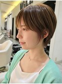 イメチェンウルフショートレイヤーカット30代40代50代田嶋Y