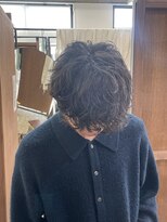 シンエノム(Shin enom) メンズ波巻き風パーマ無造作マッシュニュアンスパーマ