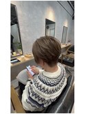 脱白髪染めカラーグレージュ