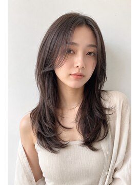 フィールヘアー 樟葉店(Feel hair) 抜け感のある扱いやすいセミロングストレート
