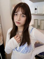 ラボ(Ravo)&nbsp;レイヤーロング　ラベンダーブラウン