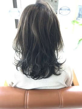 アロハララ(ALOHA LaLa) ALOHALaLa☆大人かわいいモアッシュベースのモノトーングレー