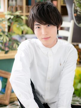 カバーヘア ブリス 北浦和(COVER HAIR bliss) *bliss北浦和*厚めバングが新鮮!黒髪爽やかマッシュe!