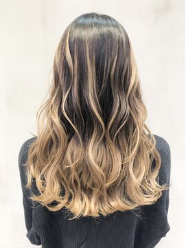 アルバム 銀座(ALBUM GINZA) ハイライトグラデーション_ホワイトアッシュ_ba313962