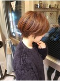 浦和ショートヘアショートカット韓国白髪ぼかし白髪染めボブ