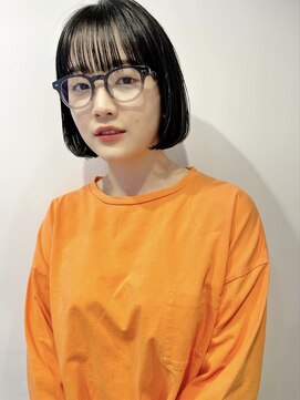 レトン 銀座(leton) ボブルフ/ショコラベージュ/カール/艶ボルドー［銀座］