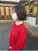 ボブ×ニュアンスパーマ