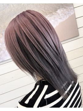 ラニハナクドウ(lanihana.kudo) +＊～アンブレラカラー【ピンク×グレー】～＊+