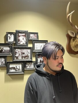 ヒロギンザ 八重洲店(HIRO GINZA) ☆ナチュラルセンターパート×パープルシルバーダブルカラー☆