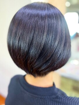 アークスヘアー 20代30代40代大人可愛い髪質改善カラーショートボブ小顔艶感