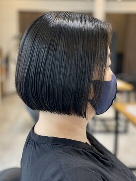 アトリエコア(Atelier Coa) ショートカット前下がりボブショートボブグレージュカラー