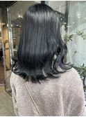 トーンダウンにおすすめ◎艶髪ブルーブラック【戸田雅子】