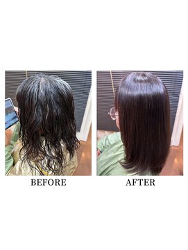 ヘアーメイク クーラ 行橋店(Hair make CURA) 20代30代大人可愛い髪質改善小顔艶感レイヤーストレート