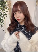 チョコレートブラウン/シアーカラー/小顔カット＆韓国ヘア