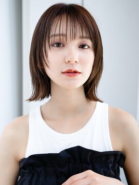 レノラ 本町(LENORA) ◯ぱっつん前髪顎ラインボブシンプルストレートフェイスレイヤー