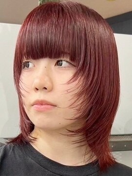 ウィコ 新宿(WICO) チェリーレッドウルフ[新宿駅/デザインカラー/レイヤーカット]