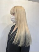 ブロンドベージュ　髪質改善プリンセストリートメント