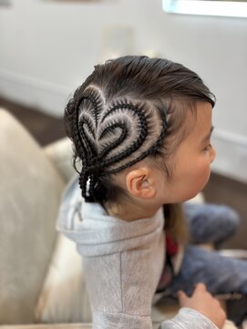 ダイアナ(DIANA) 【ハート柄】キッズ デザインコーンロウ