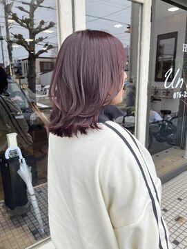 アンフルール(Un Fleur) ピンクラベンダーブラウン