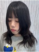 顔周りレイヤーパーマスタイリスト