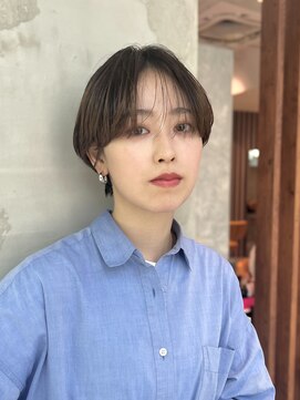 サン 白金台(SUN) シースルーバングの大人ハンサムショート白金目黒