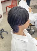 簡単オシャレ〈パープルインナーカラー〉