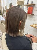 大人かわいい/ボブ/切りっぱなし/イヤリングカラー