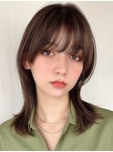 クラゲヘアー/小顔に見せるヘア/ココアベージュ/表参道