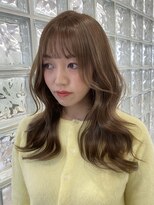 サンクプロジェクト(cinq PROJECT) 韓国ヘアー顔周りレイヤーミルクティーベージュグレージュカラー