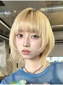 ボブディオリーブベージュ髪質改善縮毛矯正フェイスレイヤー