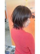 トウカ 南流山店(TOUKA)&nbsp;ショートウルフ レイヤーカット 髪質改善カラー
