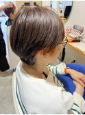 ショートスタイル　×インナーカラー　オレンジ　♪