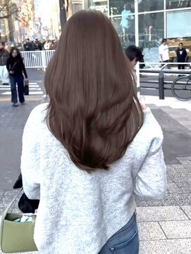 ベレーザシェルト(Beleza scelto) 17948黒髪ダークブルーワンホンレイヤー韓国フィンガーウェーブ