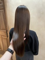 オーストヘアーベンヌ(Aust hair Bennu) 酸性ストレート×ブラウンカラー