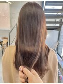 美髪ストレート×髪質改善◎艶髪ロング20代30代モカブラウン
