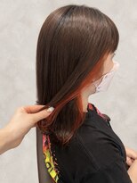 バサ 鷺ノ宮店(BASSA)&nbsp;【スタイル】イヤリングカラー×オレンジ