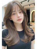 ノイエ 原宿 北参道(NoIE) ハッシュカットシースルーバングフレンチバングレイヤーカット