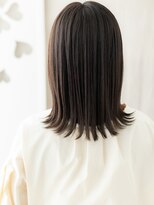 カバーヘア ブリス 北浦和(COVER HAIR bliss)&nbsp;シースルーバング外ハネくびれミディアムクラゲヘア20代30代X