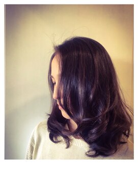 ロスサロン(Ros salon) Ros salon艶カラーミディ抜け感スタイル