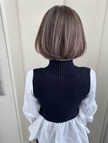 ヘアーデザイン シュシュ(hair design Chou Chou by Yone)&nbsp;大人ハイライト&ココアベージュ・内巻きボブ