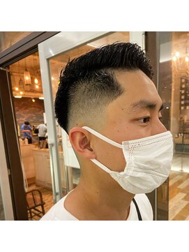 マイティ バイ エイチ(mighty by H) フェードカット×サイドパート