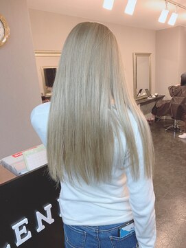 セレーネヘアー オオサカ 心斎橋店(Selene hair OSAKA) 艶髪×ホワイトミルクティー