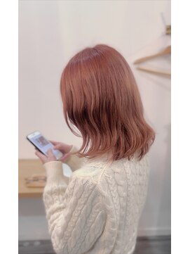 レポ(LEPO) ブリーチあり◎透明感あるコーラルピンク